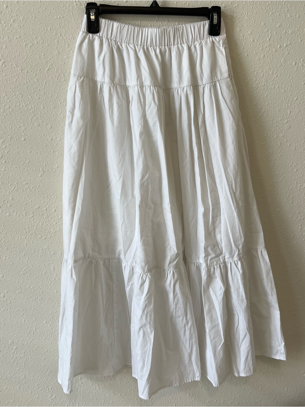 Abercrombie white maxi skirt